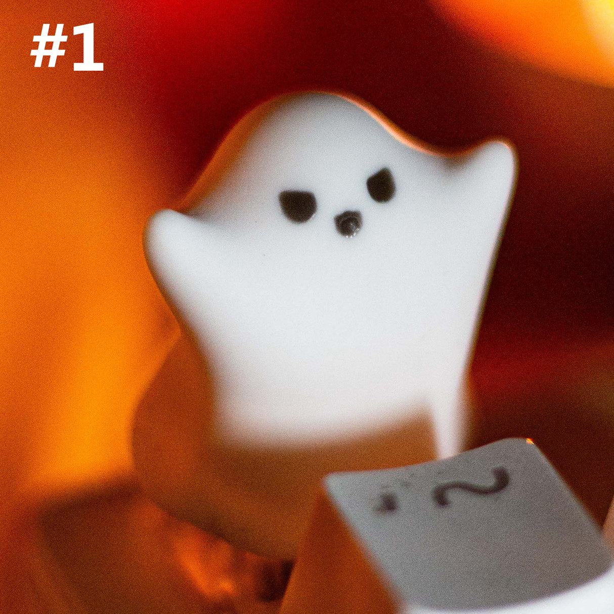 YUNZII Opaque Little Ghost Artisan Keycap