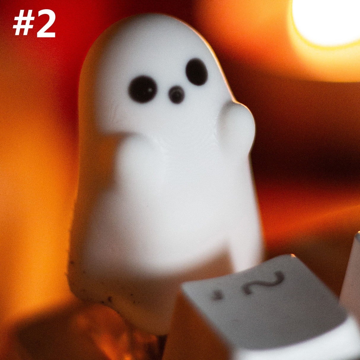 YUNZII Opaque Little Ghost Artisan Keycap