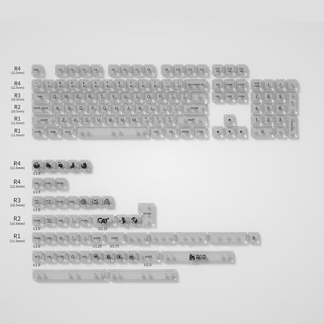 YUNZII Transparent MDA Profile Keycap Set