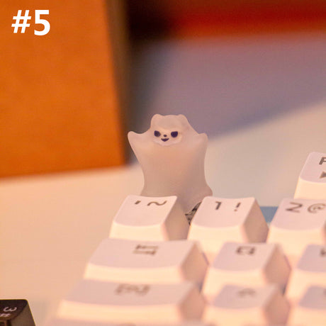 YUNZII Light Transmission Little Ghost Artisan Keycap