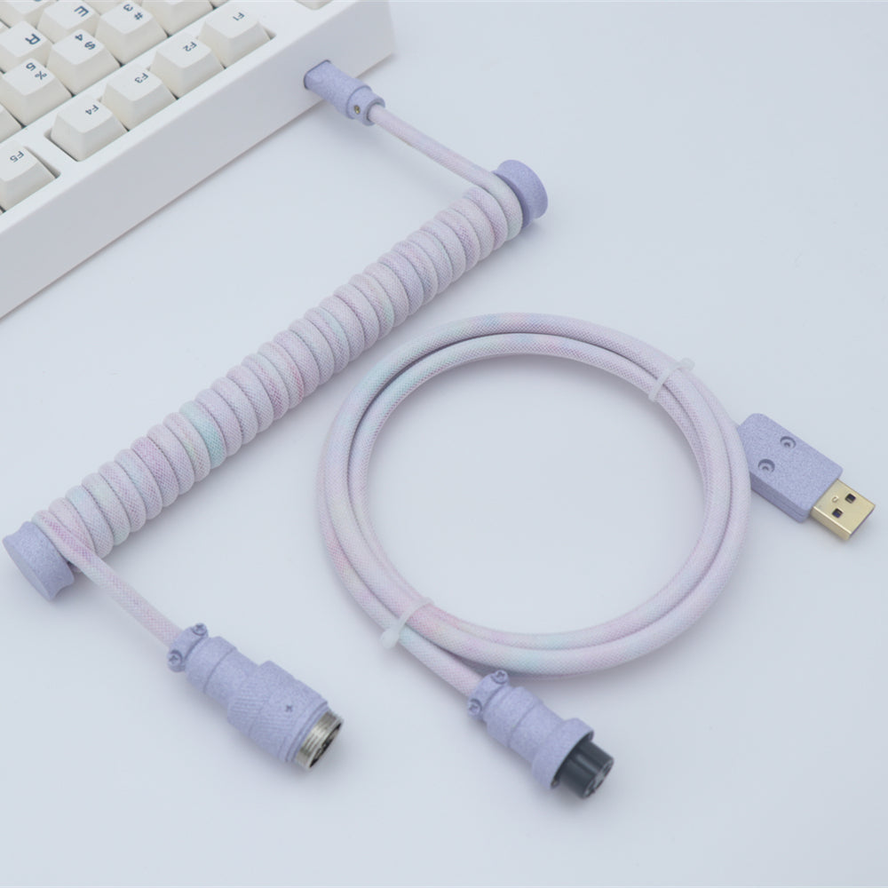 YUNZII Custom Coiled Aviator USB Cable Cord- Fairy Tales