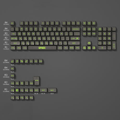 YUNZII Transparent MDA Profile Keycap Set