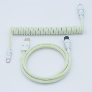 YUNZII Custom Coiled Aviator USB Cable Cord- Gradient Color