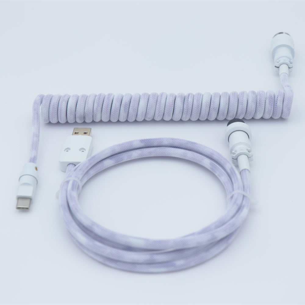 YUNZII Custom Coiled Aviator USB Cable Cord- Gradient Color