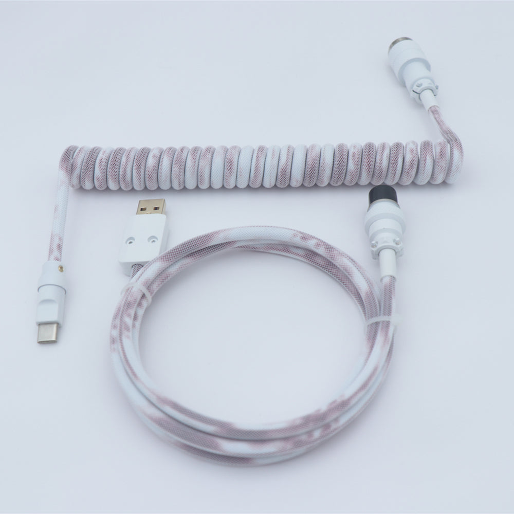 Custom Coiled USB Cable for Keyboards – SILKEYKBD