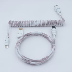 YUNZII Custom Coiled Aviator USB Cable Cord- Gradient Color