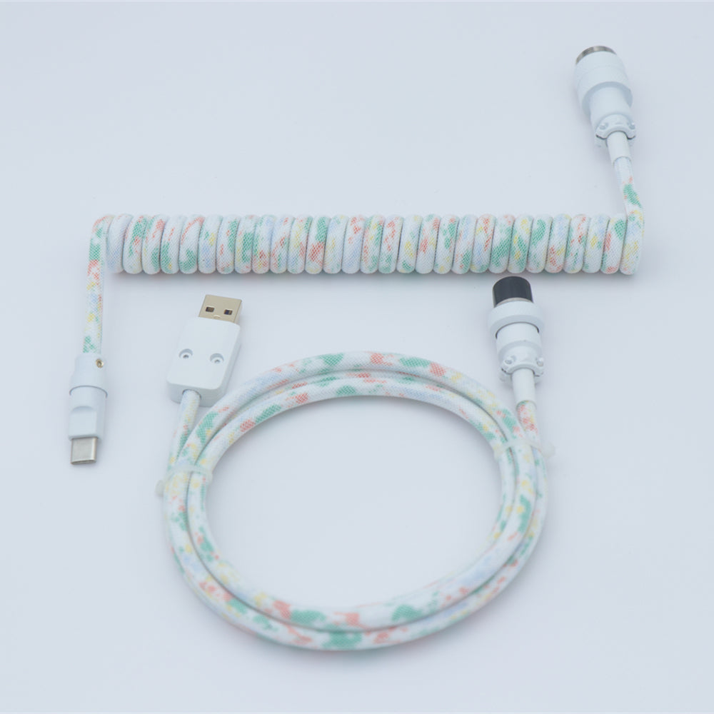 YUNZII Custom Coiled Aviator USB Cable- Gradient Color