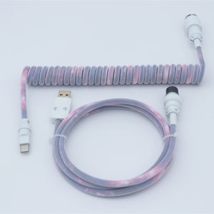 YUNZII Custom Coiled Aviator USB Cable Cord- Gradient Color