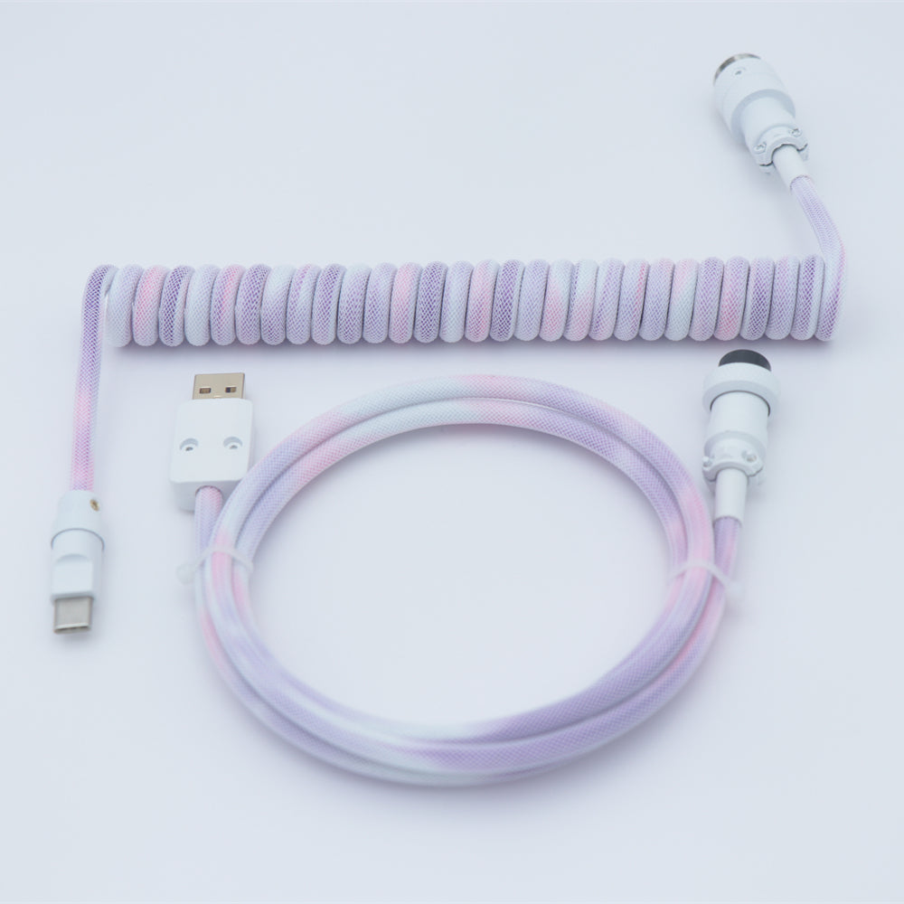 YUNZII Custom Coiled Aviator USB Cable- Gradient Color
