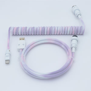 YUNZII Custom Coiled Aviator USB Cable Cord- Gradient Color