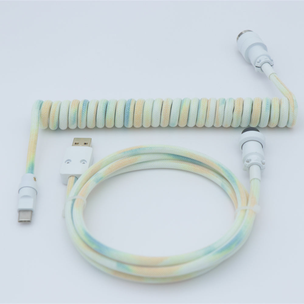 YUNZII Custom Coiled Aviator USB Cable- Gradient Color