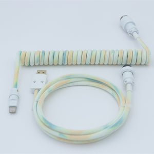 YUNZII Custom Coiled Aviator USB Cable Cord- Gradient Color