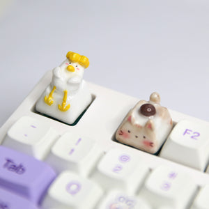 YUNZII Handmade Artisan Clay Keycaps - Duck