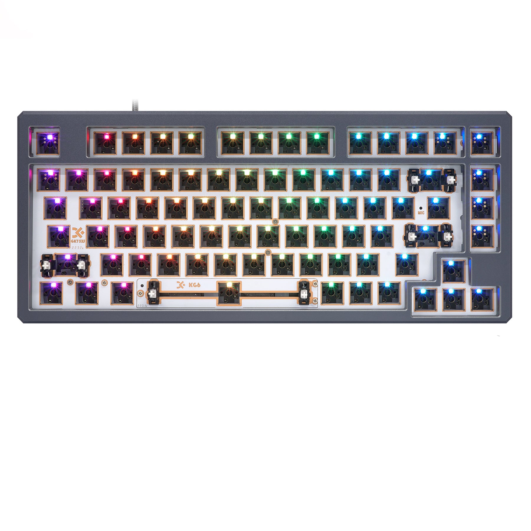YUNZII GK75 Lite-Gasket Keyboard Kit with CNC Aluminum Keyboard Case