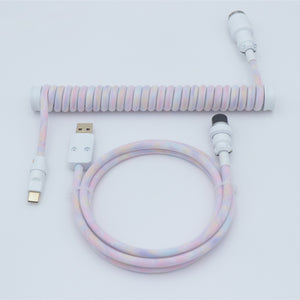 YUNZII Custom Coiled Aviator USB Cable Cord- Gradient Color