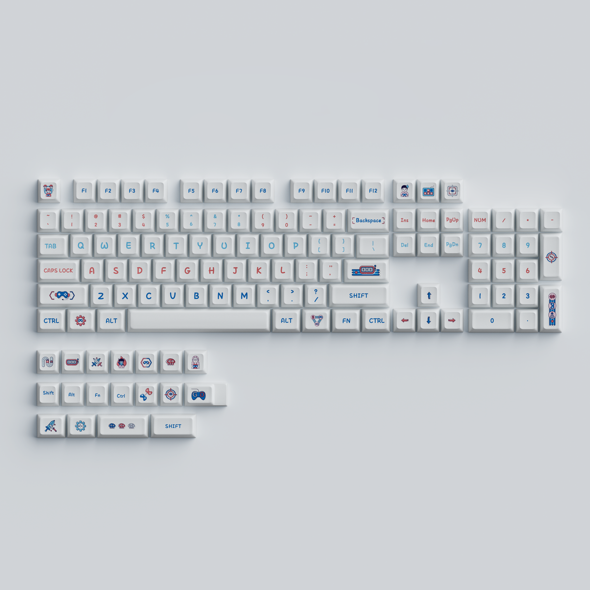 YUNZII Game City Keycap Set