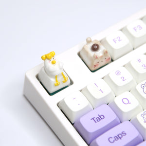 YUNZII Handmade Artisan Clay Keycaps - Duck