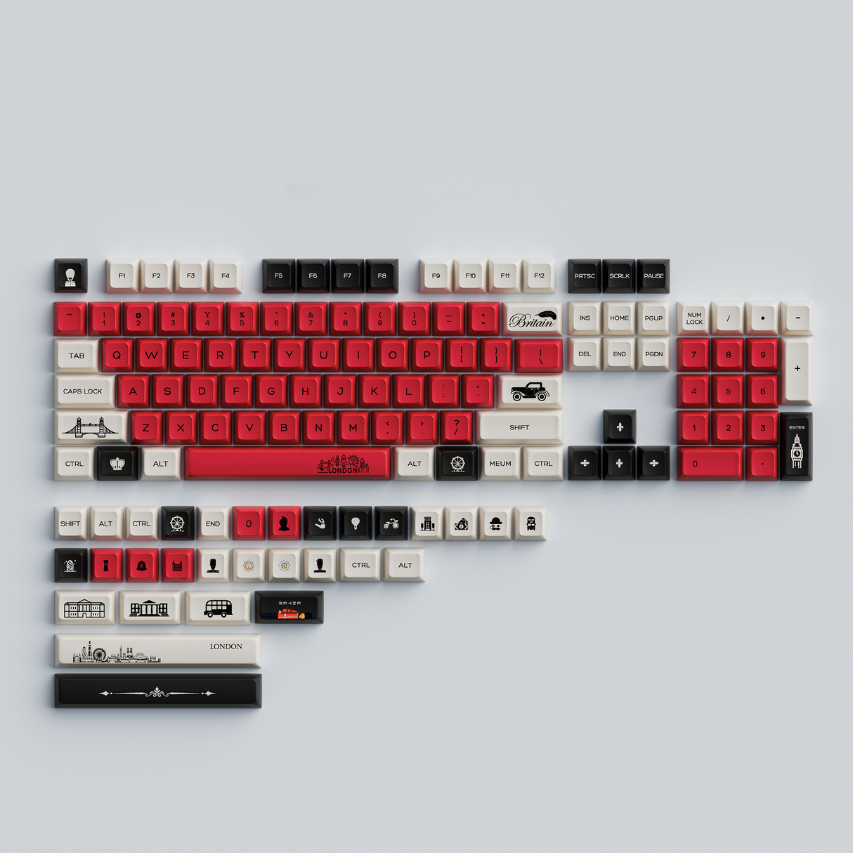 YUNZII London Keycap Set
