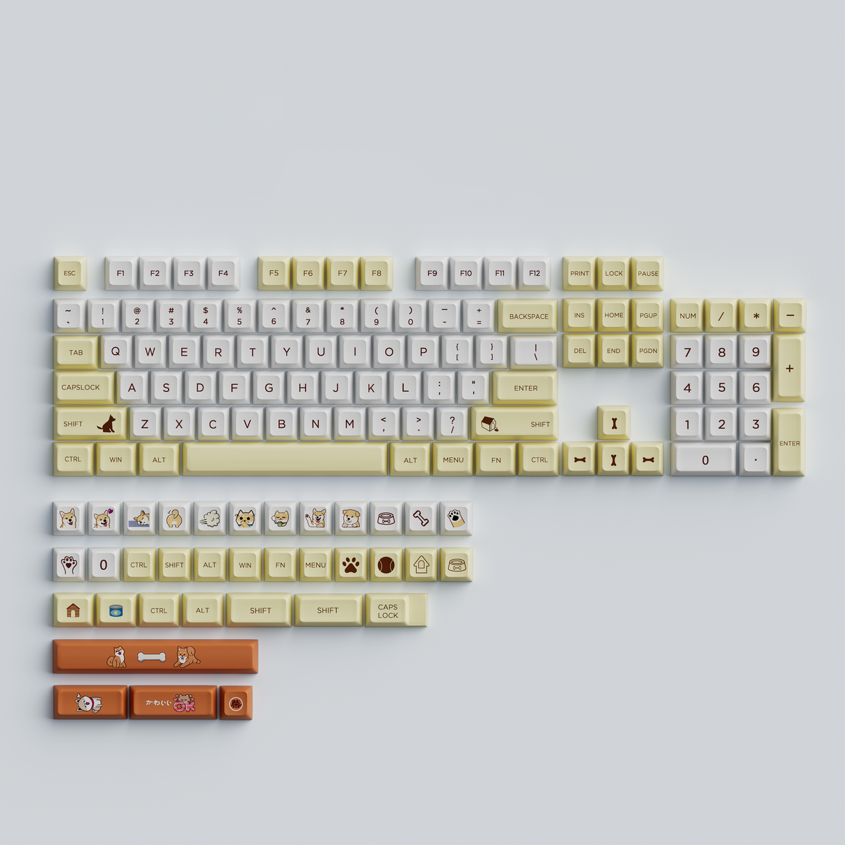 YUNZII Shiba Keycap Set