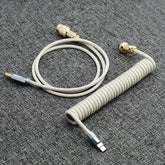 YUNZII Custom Coiled Aviator USB Cable - Golden