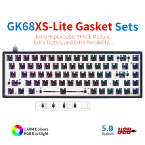 YUNZII GK84 Lite-Gasket Keyboard Kit With ABS Keyboard Case