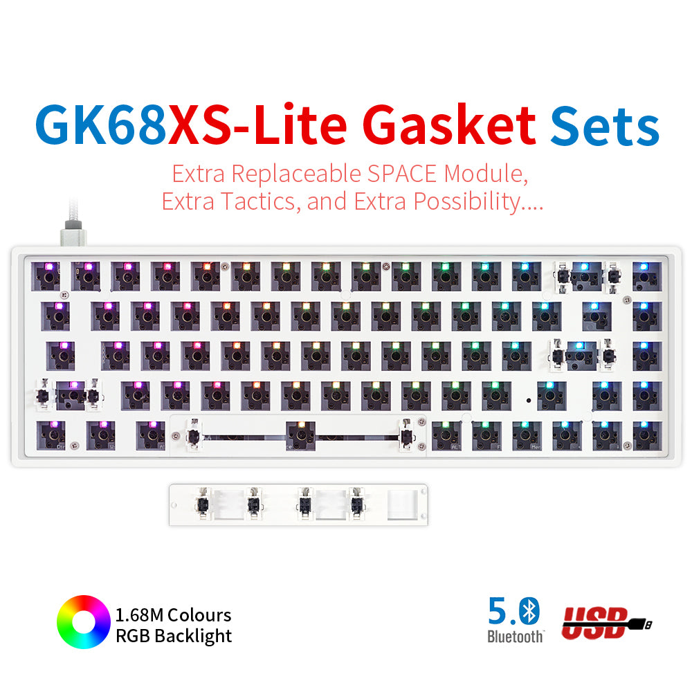 YUNZII GK84 Lite-Gasket Keyboard Kit With ABS Keyboard Case