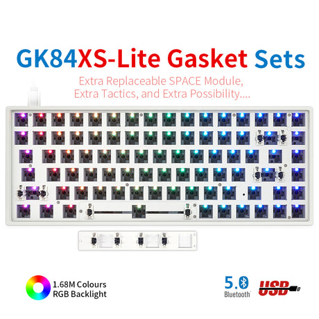 YUNZII GK61 Lite-Gasket Keyboard Kit With ABS Keyboard Case