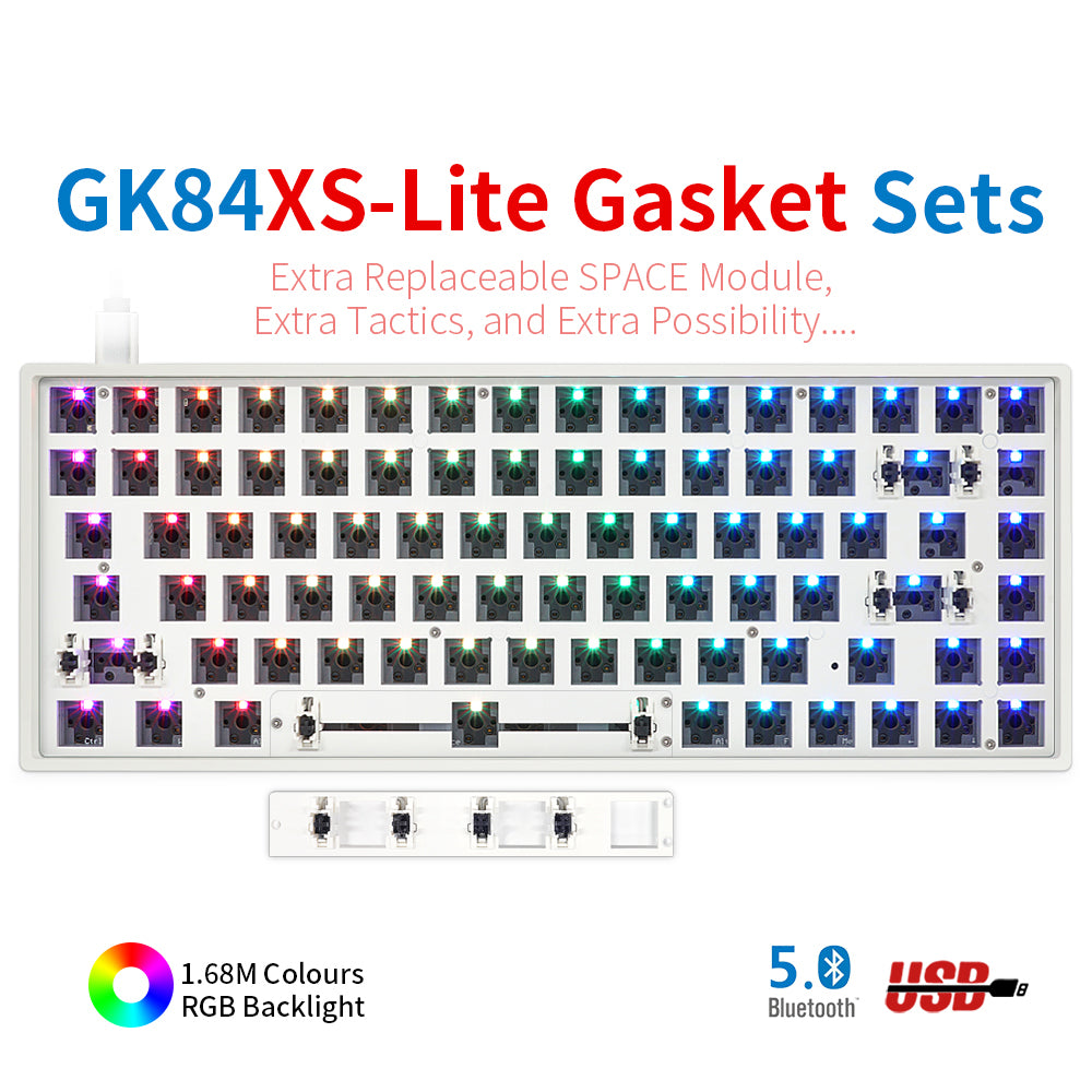 YUNZII GK68 Lite-Gasket Keyboard Kit With ABS Keyboard Case