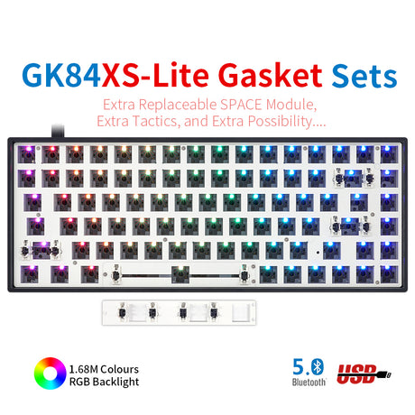 YUNZII GK96 Lite-Gasket Keyboard Kit With ABS Keyboard Case