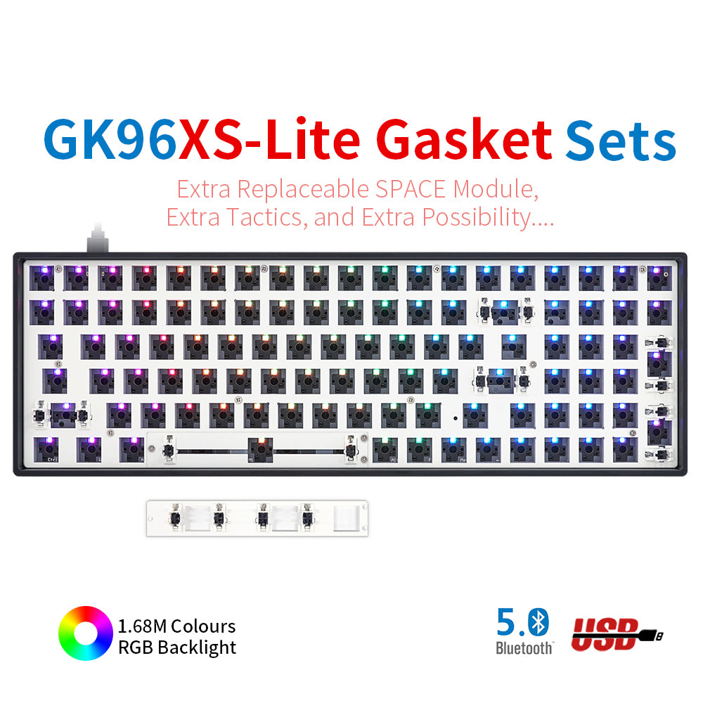 YUNZII GK68 Lite-Gasket Keyboard Kit With ABS Keyboard Case