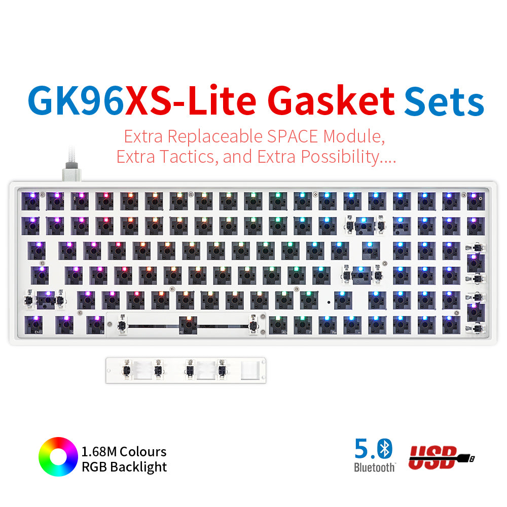 YUNZII GK68 Lite-Gasket Keyboard Kit With ABS Keyboard Case