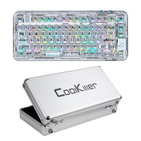 YUNZII x CoolKiller CK75 Wireless Transparent Gasket Mechanical Keyboard-Fairy Purple