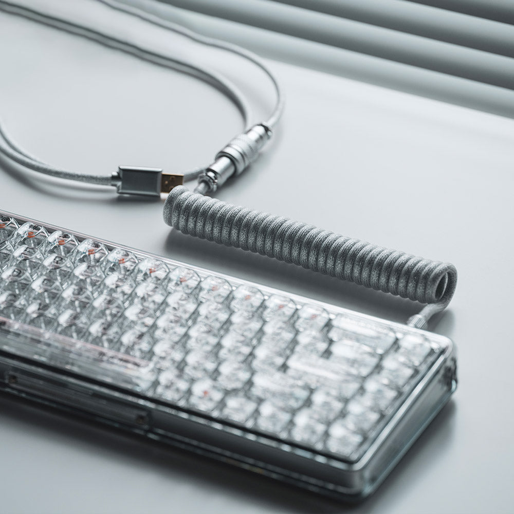 YUNZII Custom Coiled Aviator USB Cable - One Percent (1%)