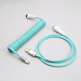 YUNZII Custom Coiled Aviator USB Cable -Tiffany Blue