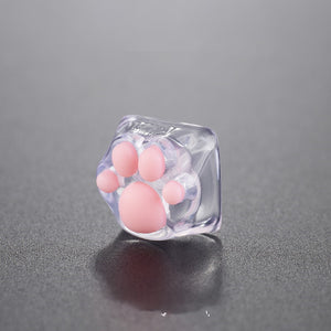 YUNZII ZOMO SHINE THROUGH KITTY PAW ARTISAN KEYCAP