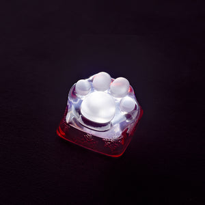 YUNZII ZOMO SHINE THROUGH KITTY PAW ARTISAN KEYCAP