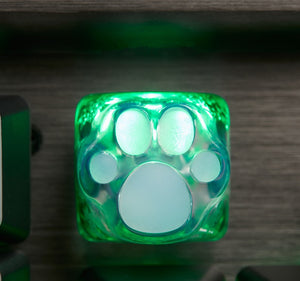 YUNZII ZOMO SHINE THROUGH KITTY PAW ARTISAN KEYCAP