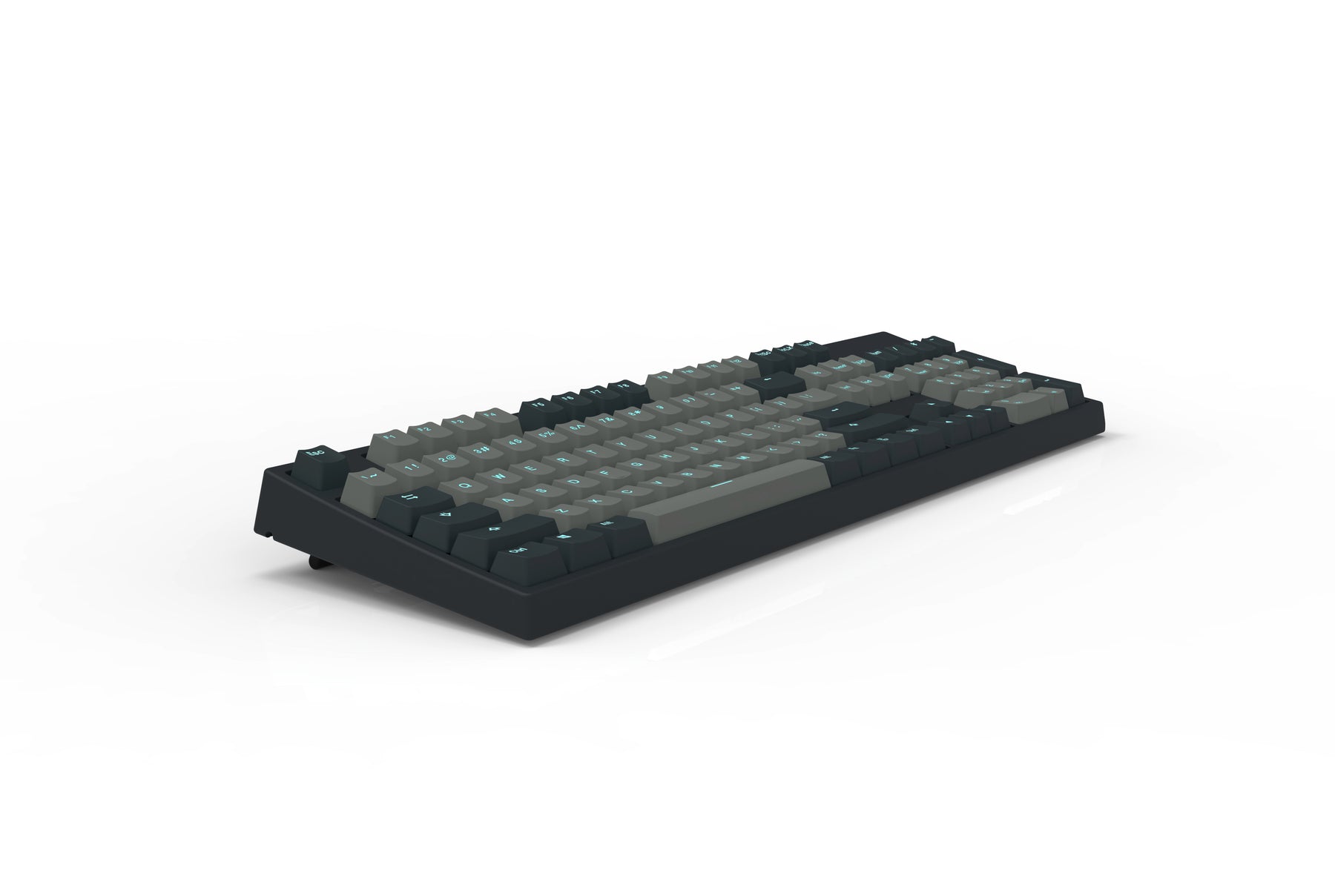 YUNZII KC104 Graphite Blue104 Keys RGB Mechanical Gaming Keyboard