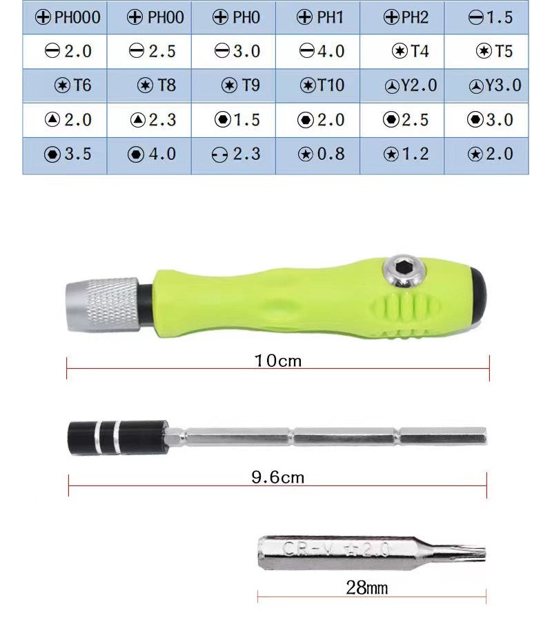 32 in 1 Precision Screwdriver Set, Keyboard and Electronics Repair Tool Kit