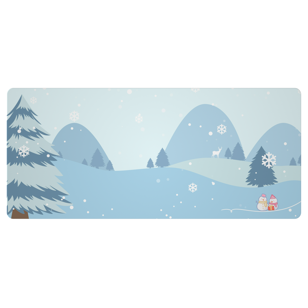 YUNZII Keynovo Mouse Mat Desk Pad - Snow