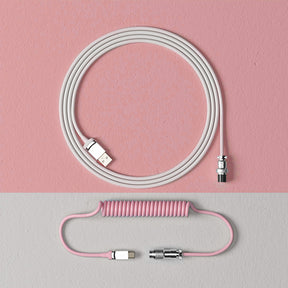 YUNZII Keynovo Coiled Keyboard Cable with Aviator USB Cable for Type-C Mechanical Gaming Keyboard