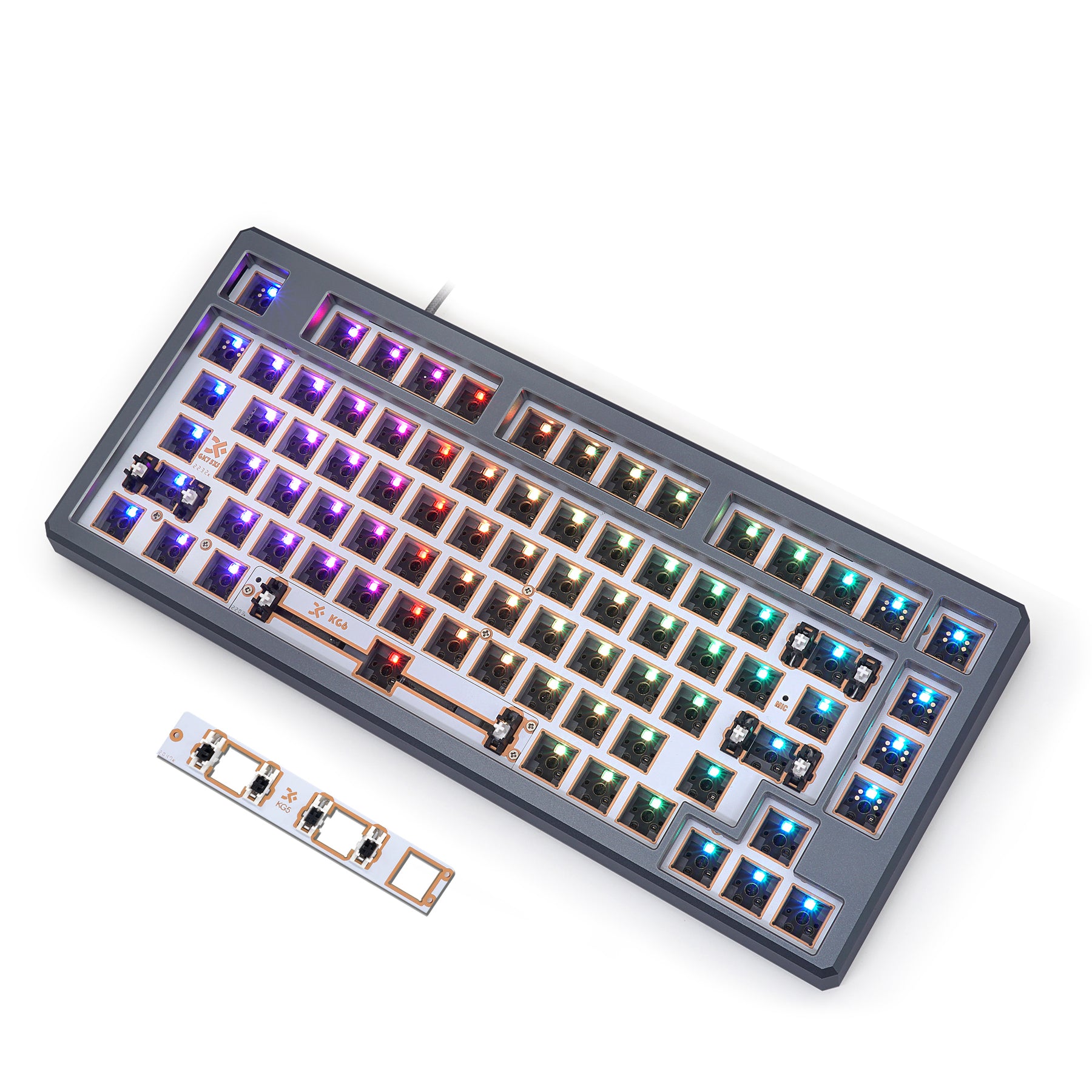 YUNZII GK75 Lite-Gasket Keyboard Kit with CNC Aluminum Keyboard Case