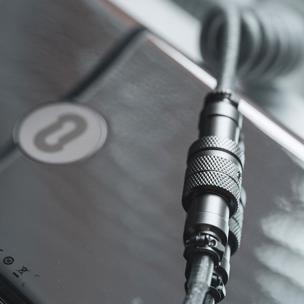 YUNZII Custom Coiled Aviator USB Cable - One Percent (1%)