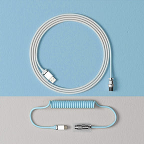 YUNZII Keynovo Coiled Keyboard Cable with Aviator USB Cable for Type-C Mechanical Gaming Keyboard