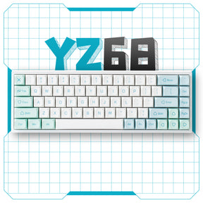 YUNZII YZ68 Mint Wireless Hot Swappable Mechanical Keyboard