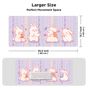 YUNZII Keynovo Mouse Mat Desk Pad- - Rabbit