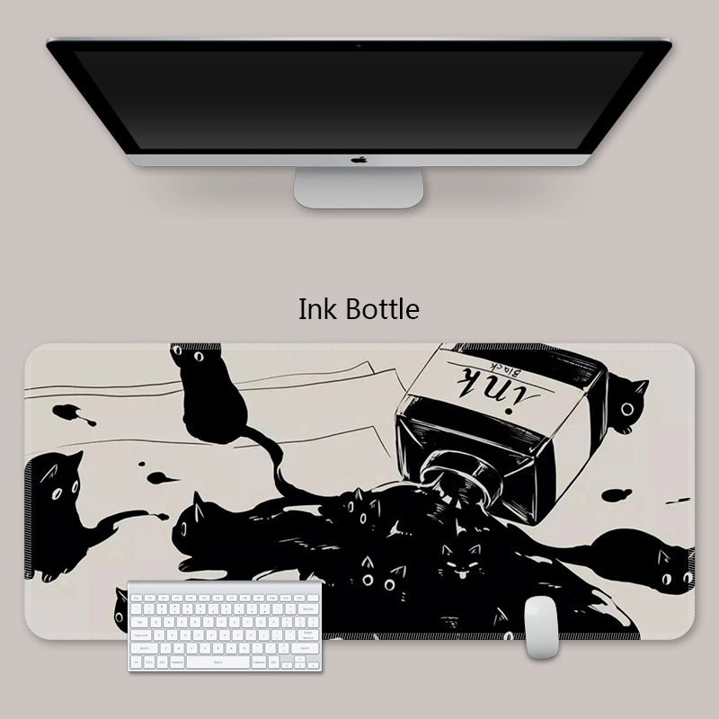 YUNZII Keynovo Mouse Mat Desk Pad- - Coffee Cat – YUNZII KEYBOARD