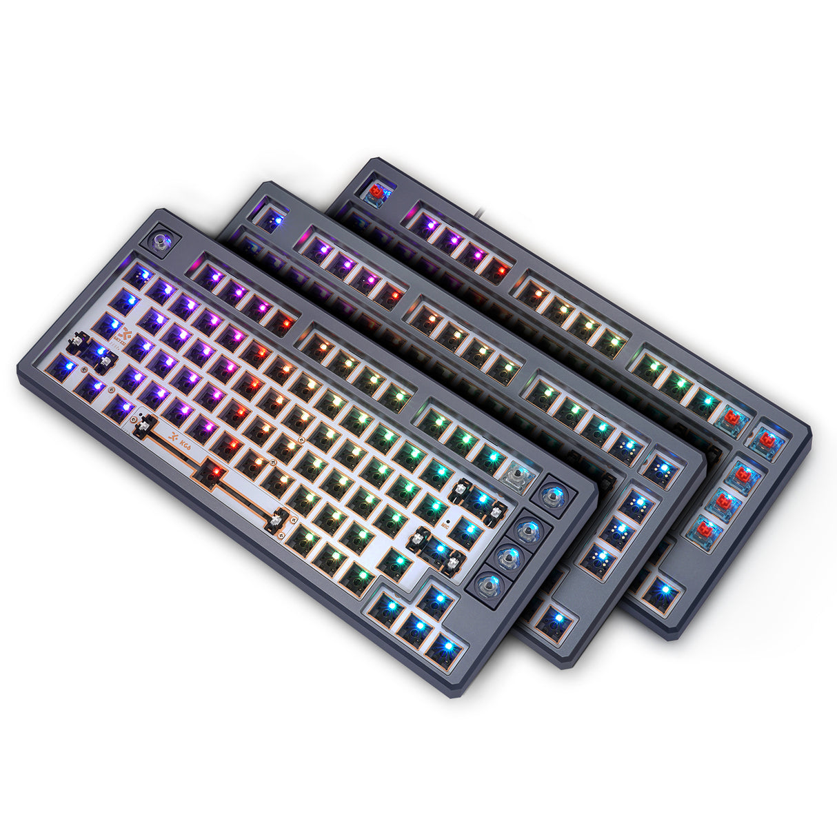 YUNZII GK75 Lite-Gasket Keyboard Kit with CNC Aluminum Keyboard Case