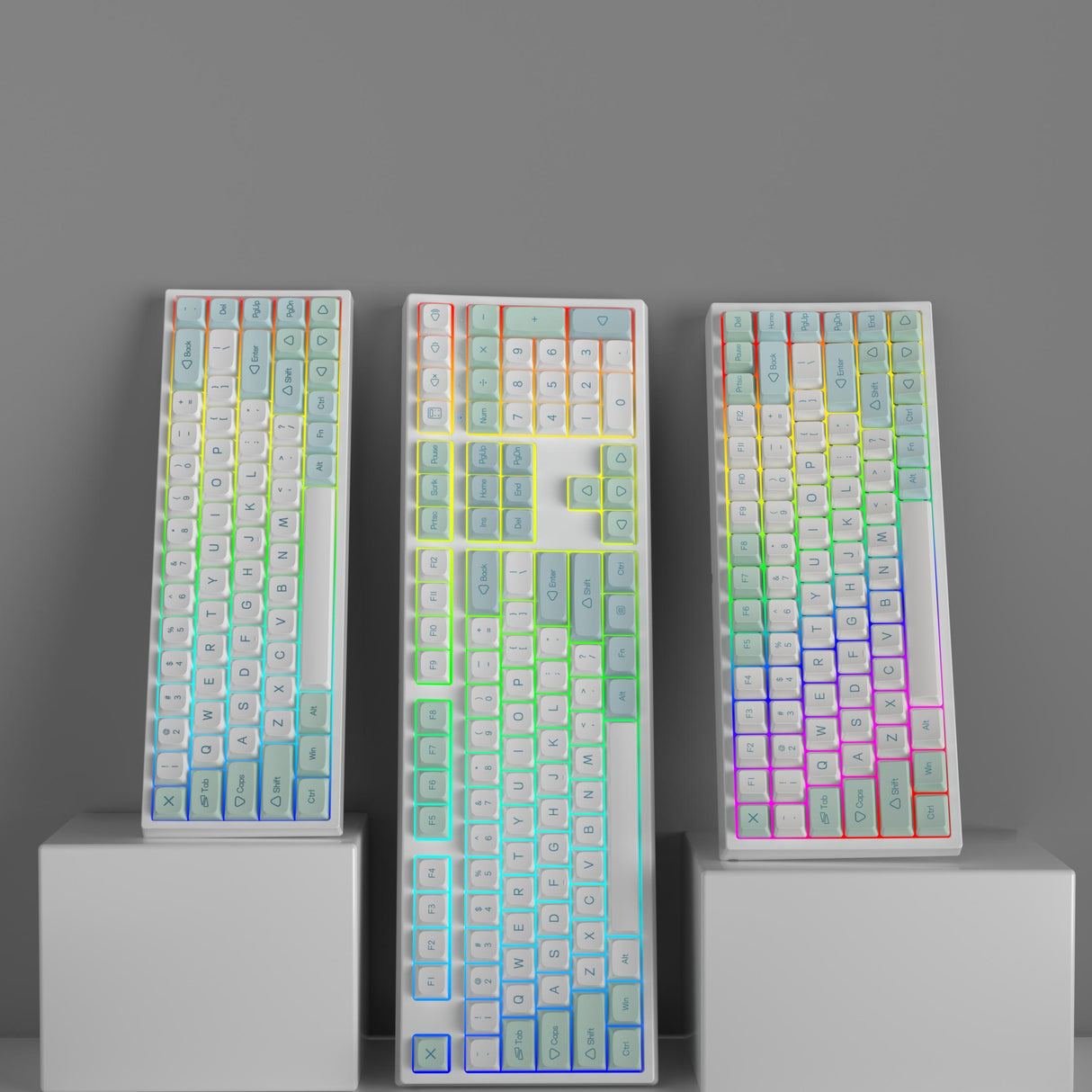 YUNZII YZ108 Mint 108 Keys RGB Hot Swappable Mechanical Gaming Keyboard