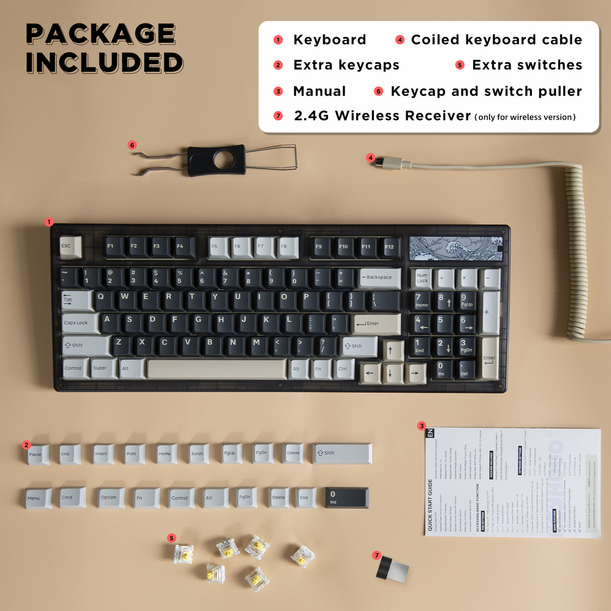 YUNZII Keynovo IF98 Pro Wireless Keyboard